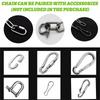 1M Rust Resistant 304 Stainless Steel Chain Welded Durable Chain for Hanging Swing Pet Leash Patio Decor Hanging