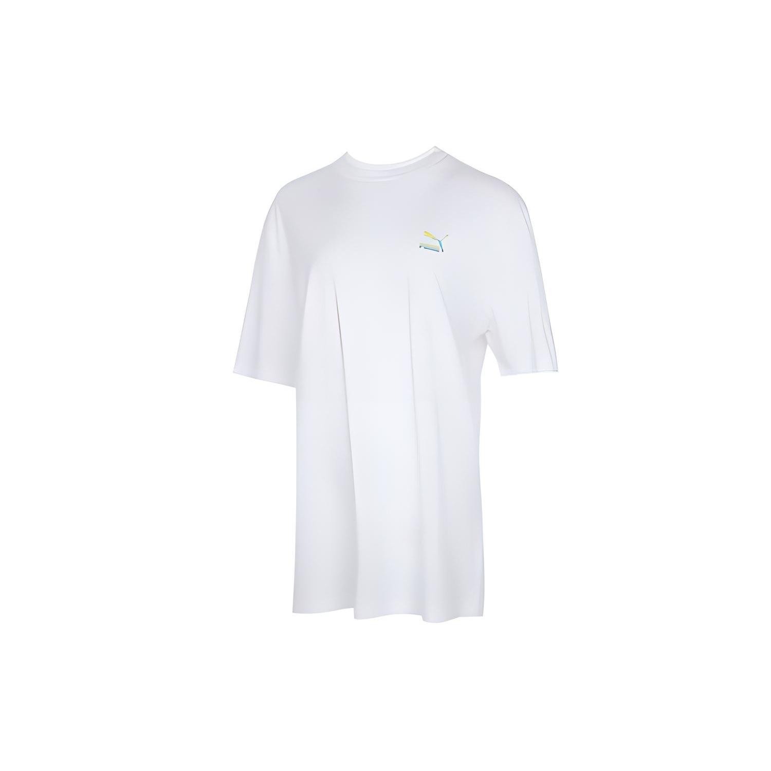 PUMA Classic Logo Tee White Men s 534095-52 S