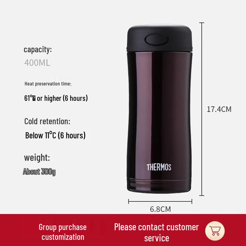 THERMOS JCG-400 400ml Stainless Steel Vacuum Flask