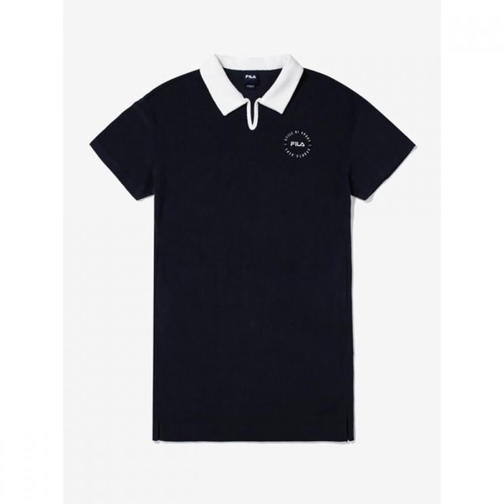 Fila Cotton Terry Collar Dress
