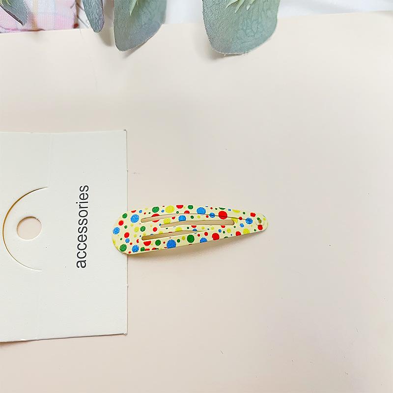 Colorful Polka Dot Girly Heart Hair Clip Side Bangs Clip BB Clip Versatile Cute Cartoon Bangs Clip Hair Accessory Clip