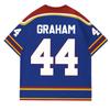 Off Campus Briar University Hockey Jersey Summer V-neck Short Sleeve Tees Graham 44 Graphic T-shirt Unisex Oversized Sportswear