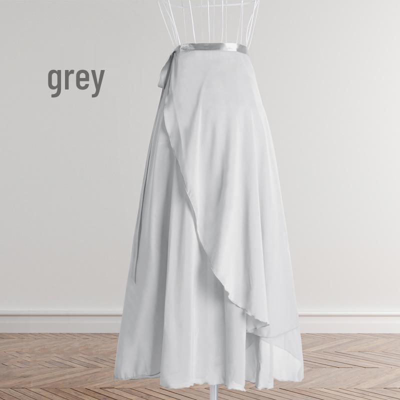 Damen Sommer Ballett Übungskleid mit langem Chiffonrock