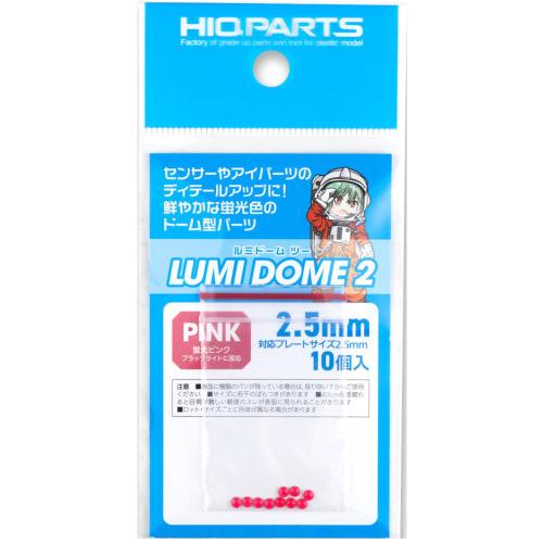 HiQ Parts LumiDome 2 Fluorescent Pink, 2.5mm, Pack of 10, Plastic Model Parts, LMD2-PIN-25