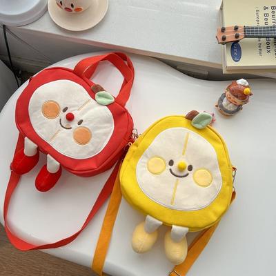 Cream Farm Canvas Bag Portable Shoulder Bag Crossbody Bag Wind Shoulder Versatile Cartoon Bag