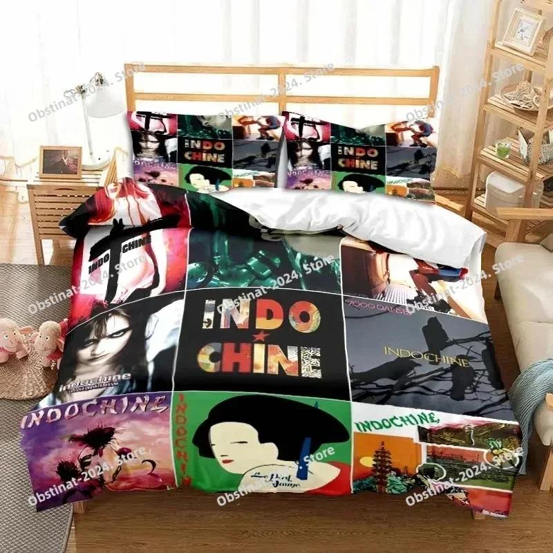 3D Print Indochine Rock Bedding SetDuvet Cover Comforter Bed Set Quilt Cover PillowcaseKing Queen Twin Size Boys Girls Adults