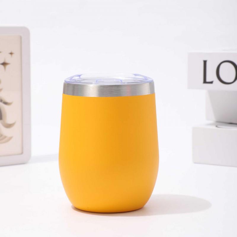12oz Vacuum Insulated Stainless Steel Mini Egg Cup Travel Mug Wine Coffee Tea - Leakproof Portable In 8 Colors