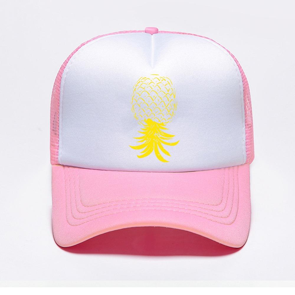 Anime Pineapple Baseball Cap Classic Mesh Breathable Adjustable Snapback Hats Unisex Active Sporty Dad Hat