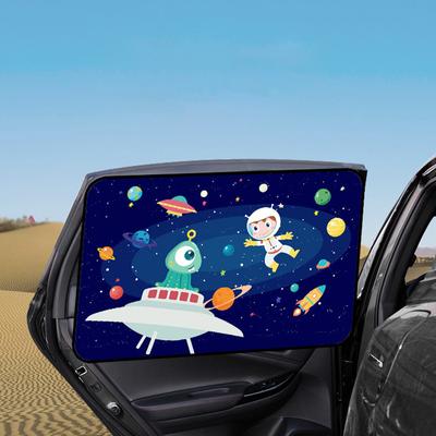 2024 Été Universel Pare-Soleil de Voiture Housse Rideau Protection UV Pare-Soleil de Fenêtre Latérale Housse pour Bébé Enfants Mignon Dessin Animé Style de Voiture