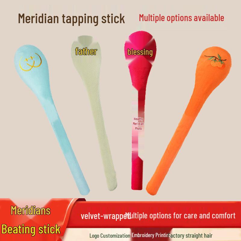 Mugwort Meridian Patting Stick: Full Body Acupoint Massage Hammer Mugwort Green