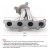 Coletor de Escape 4-1 em Aço Inoxidável para 02-05 Acura RSX DC5 Civic Si EP3 K20A3 Sistema de Escape de Performance