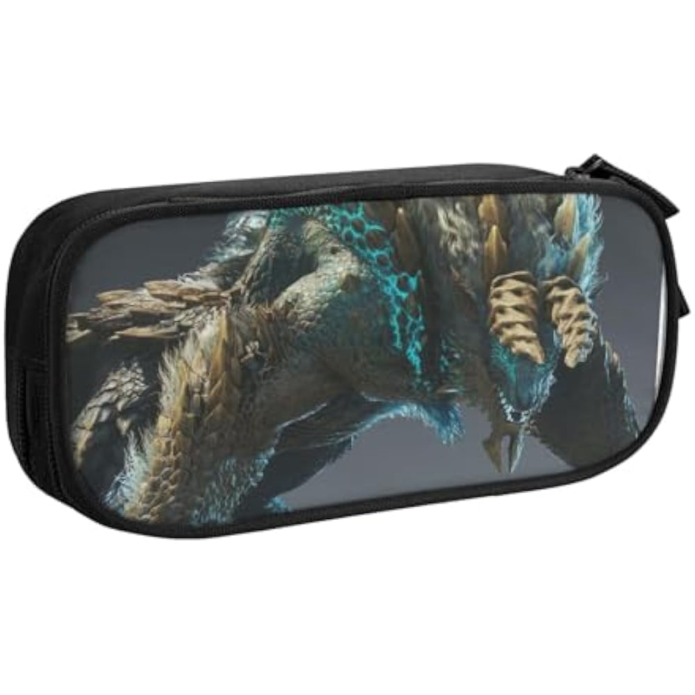 Monster Hunter Pen Case, Large Capacity Pencil Case, Multifunctional Stylish Pen Pouch, Boys, Gir...