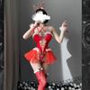 New Year's Red New Sexy Lingerie Uniform Temptation Christmas Elk Plush Sexy One-Piece Net Suit