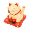 3.5in   Fortune Cat Solar Powered Waving   Cat Display Decoration for Desktop Home Entrance Car
