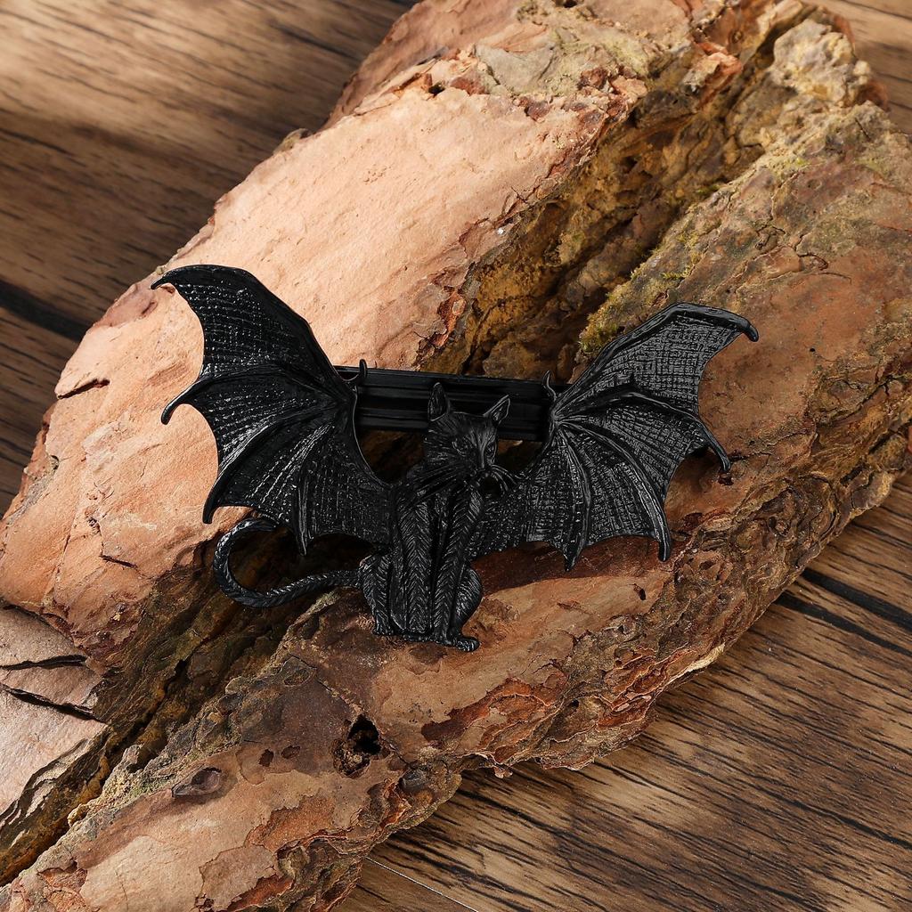 French Hair Clip, Gothic Witch Hair Clip Accessories, Bat Demon Cat Hair Clip, Suitable for Women's Hair Accessories, Hair Clip