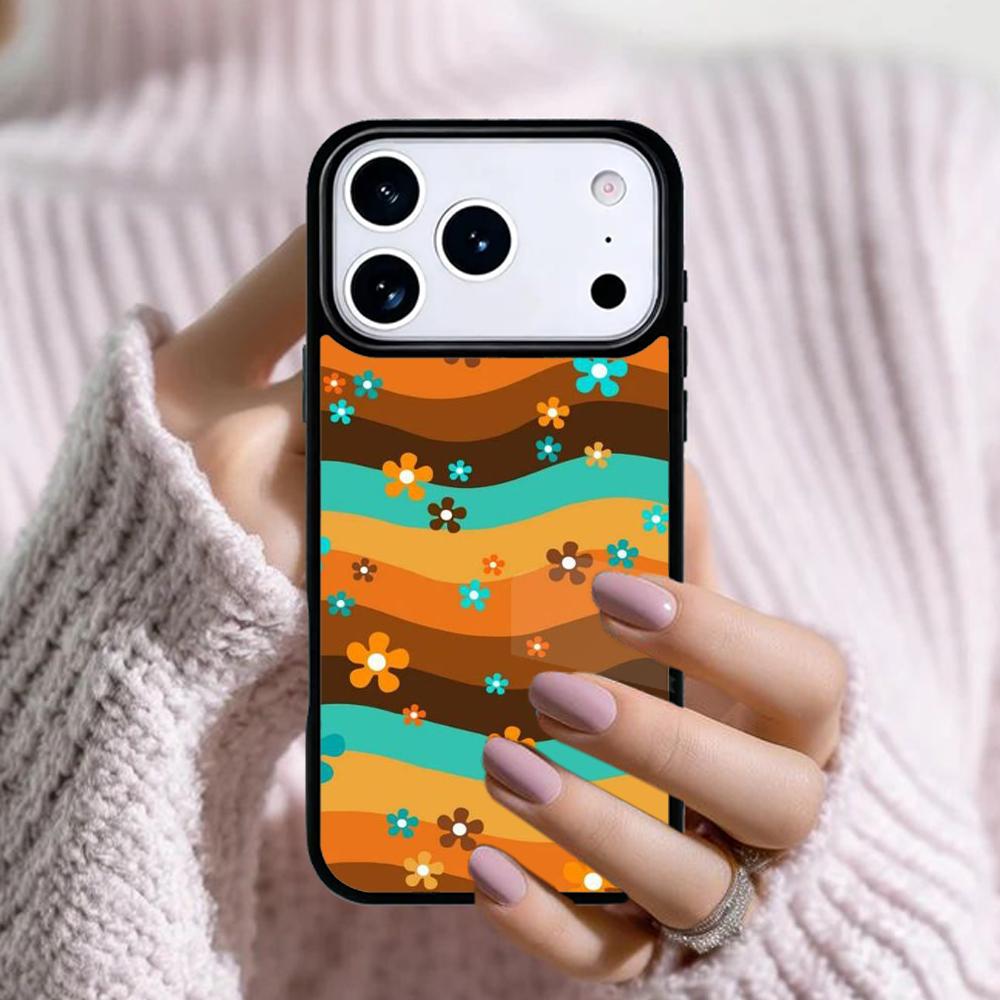 70s Groovy Vintage Phone Case For Apple iPhone 17 Air 16E 15 14 Plus 13 12 11 Pro Max Mini Funda Cover