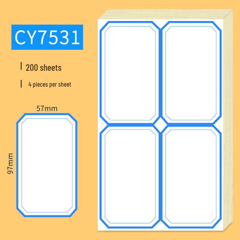 Handwritten Self-Adhesive Label Stickers for Office and Memo Marking