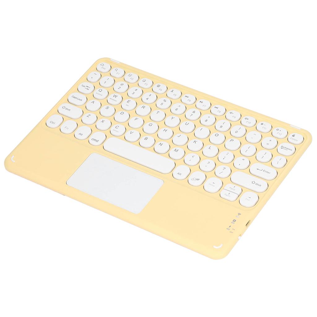 Touch Wireless Keyboard Round Keycaps Ergonomic Design Ultra Thin Smart Touch Wireless Keyboard for