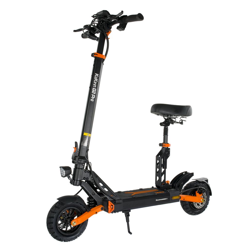KuKirin G2 Pro Off-Road Electric Scooter Adults 600W Brushless Motor 48V 15.6Ah Battery 58km Range Dual Suspension Brakes