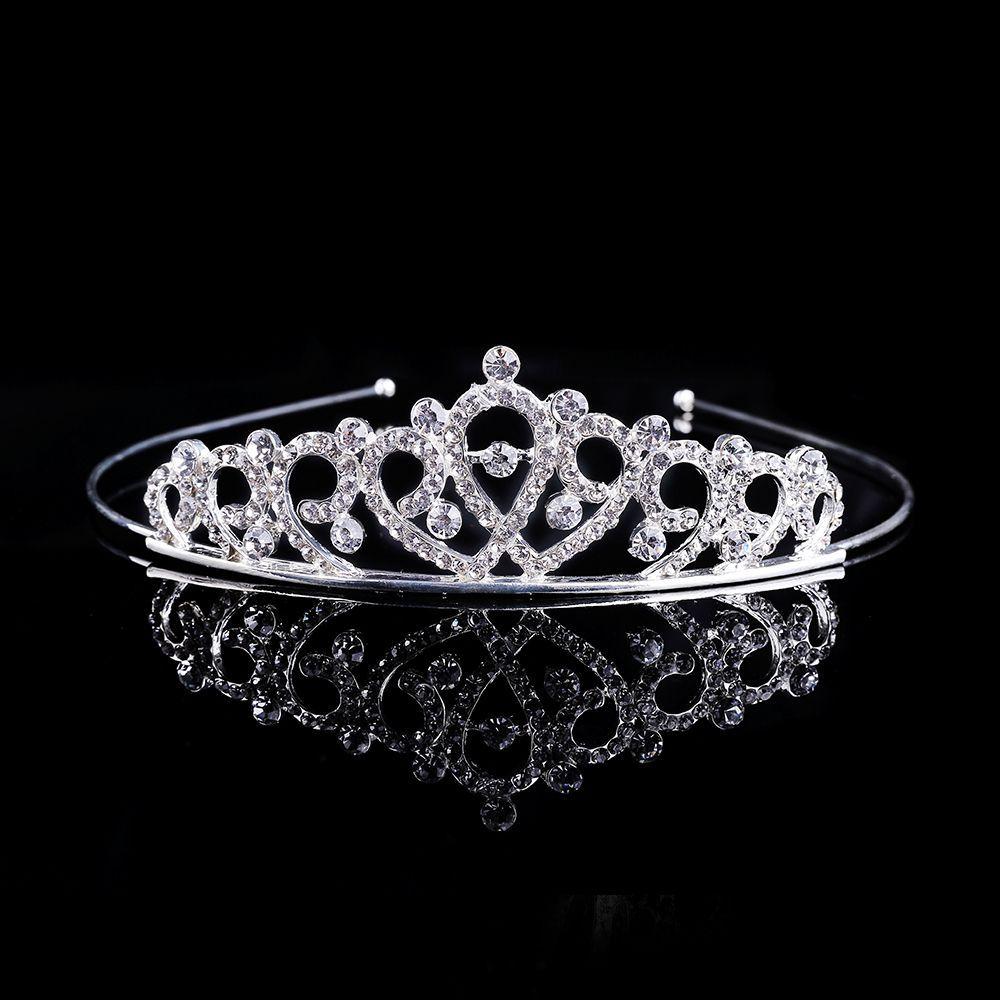 Heart Stunning Bridal Wedding Jewelry Tiaras Crowns Headbands Crystal Rhinestone Crown Headband