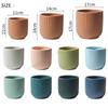Nordic Style Ins Ceramic Flowerpot With Tray Fashion Simple Indoor Living Room Pot For Flowers Lvluo Bonsai Home Decoration Gifs