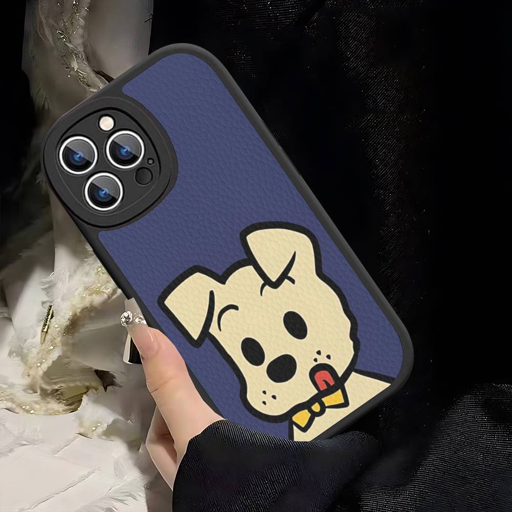 Kawaii O-OSAMU-G-GOODS Cute Phone Case For IPhone 16 15 14 13 12 11 Pro Max Plus Soft Leather Cover