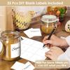 Cludoo 372 PCS Preprinted Minimalist Home Laundry Bathroom Labels for Organizing with DIY Blank Labels, Waterproof Oil Resistant Stickers for