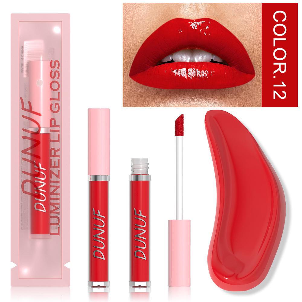 DUNUF 16-Color Moisturizing Mirror Lip Gloss – Easy To Apply, Cross-Border Trade Focused