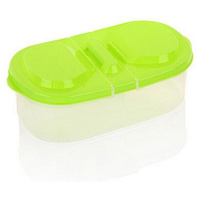 Svaiga pārtika graudaugu pupiņu uzkodas mērces uzglabāšanas kaste virtuves konteiners plastmasas futrālis