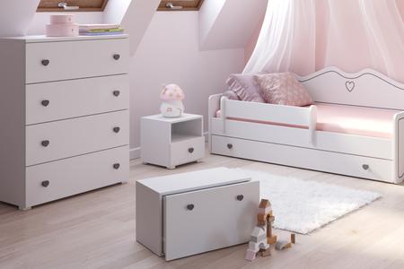 Toy Box Inga - Handle Gray