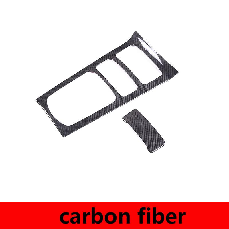 Real Carbon Fiber For Porsche Cayenne 2011-2017 Car Center Control Gear Panel Frame Cover Trim Interior Accessories