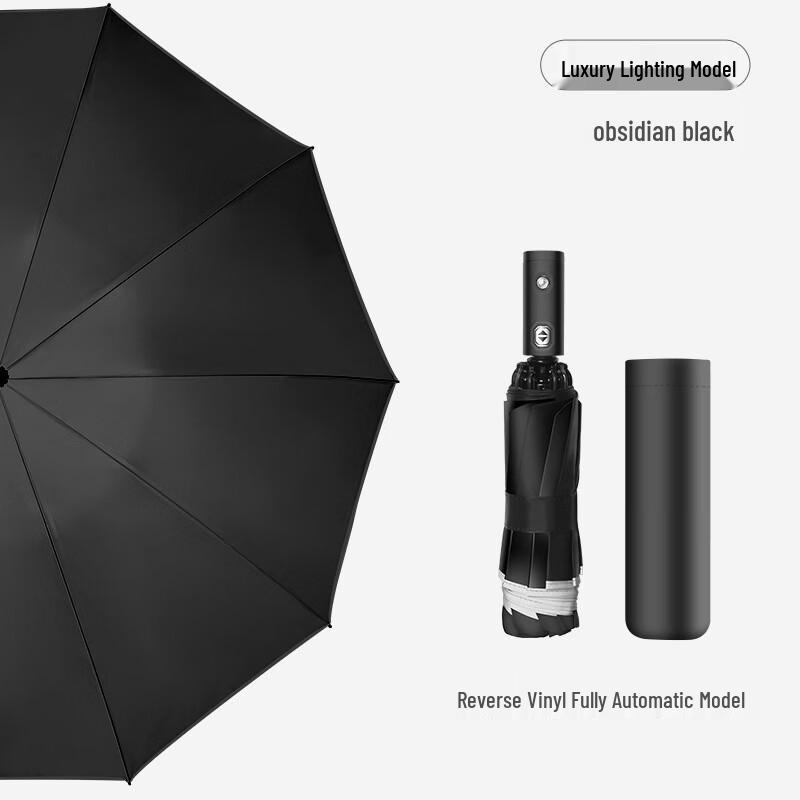 Automatic Reverse Umbrella with LED Light