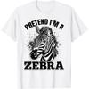 Lustiges Zebra-Tier-Ich-bin-ein-Zebra-T-Shirt