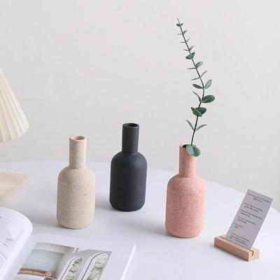 Moderne nordische Vase Keramik Blumentopf Home Wohnzimmer Dekoration Büro Desktop Ornamente Blumenarrangement Kunst Decor