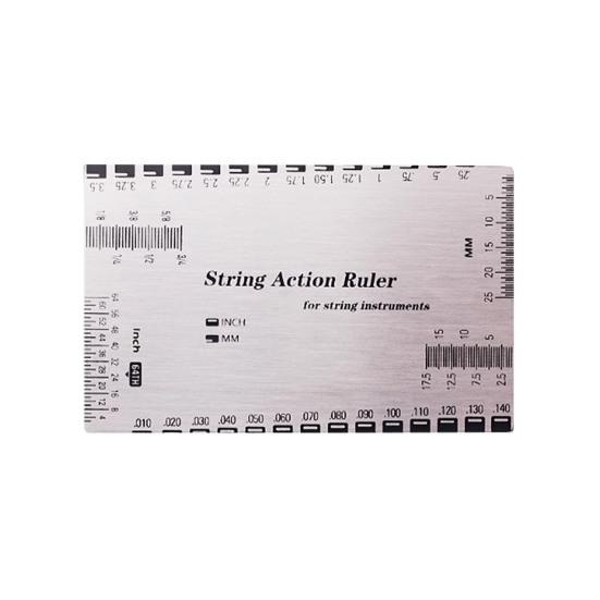 String Height Measurement Tool Multifunctional Guitar Specification Ruler Portable String Action Gauge Luthier Tool for Ukulele Bass Acoustic Guitars