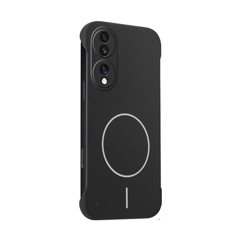 

Compatible with Honor 70 / 70 Pro: Skin-Feel Magnetic Borderless Frosted Anti-Drop Simple Color Protective Case Honor 70 Pro сірий колір