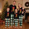 Christmas Print Crewneck Top and Jogger Pants Set Two Piece Holiday Casual Outfit