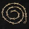 Hiphop New Thorn Fine Wire Necklace Personalized Zircon Creative Men's Necklace