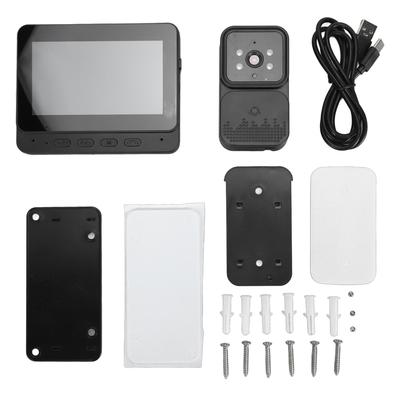 Smart Video Doorbell 4.3 Inch IPS Screen Two Way Call Infrared Night Vision WiFi Remote Video