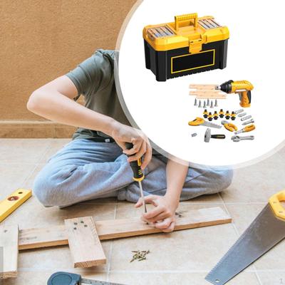 35 Pieces Electronic Toy Drill,Kid Tool Set,Toddler Box,Gift,Construction Tools,Toddler