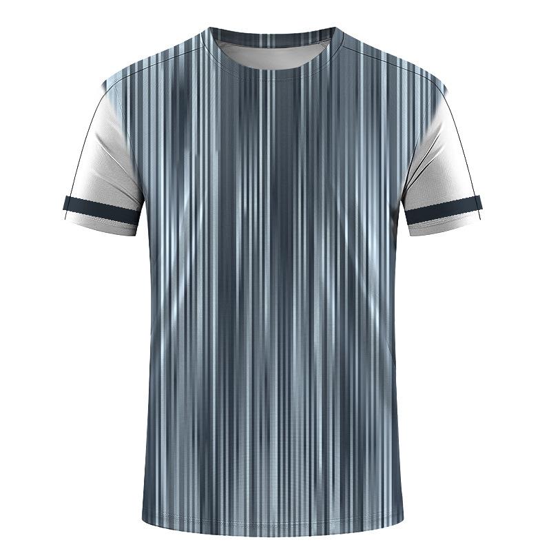 

Simple Geometric Patterns Fitness T Shirts For Men Summer Casual Short Sleeve 3D Printed T-shirts Loose Gym Tees Tops S