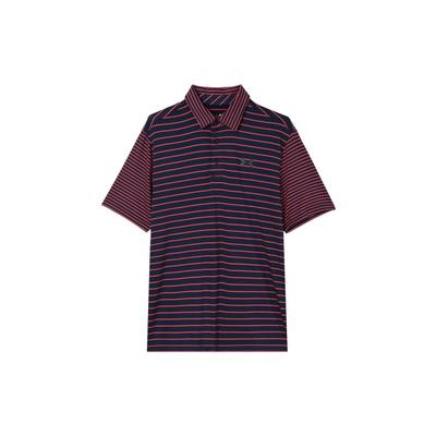 Striped Outdoor Casual Sports Polo Shirt Men Tops Navy 1327037-457