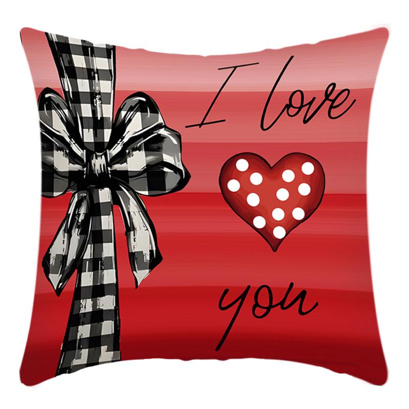 Nordisch Schlicht Liebe Valentinstag Modern Schlicht Kissen Sofa Wohnzimmer Musterzimmer Wildleder Lendenkissenbezug Kissenkissen