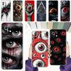 Phone Case For Xiaomi Mi 15 14 13 12 11 Lite 15T 13T 12T Pro Poco X7 X6 X5 Pro 5G X3 NFC F7 F6 F5 Cover Scary Devil Eye Pattern
