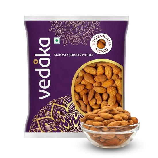 

Vedaka 100% натуральный калифорнийский миндаль - 500 г | Высокое содержание клетчатки | Гигиенически упакован 500gm