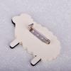 Blucome Fashion Cartoon Large Sheep Alpaca Brooch Acrylic Jewelry Animal Shape Badge Women Girl Child Bag Scarf Pins Accessories
