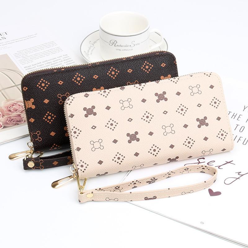 Women Wallets Vintage Print Long Wallet - Clutch Purse Coin Pouch Card Holder