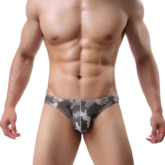 Men Briefs T Shape Low Waist U Convex Pouch Casual Men G-string for Sleeping