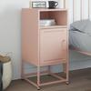 VidaXL Pink Bedside Table 36x39x78 Cm Steel, Cabinet, Side Cabinet, Bedroom Furniture, Bedside Table, 846568