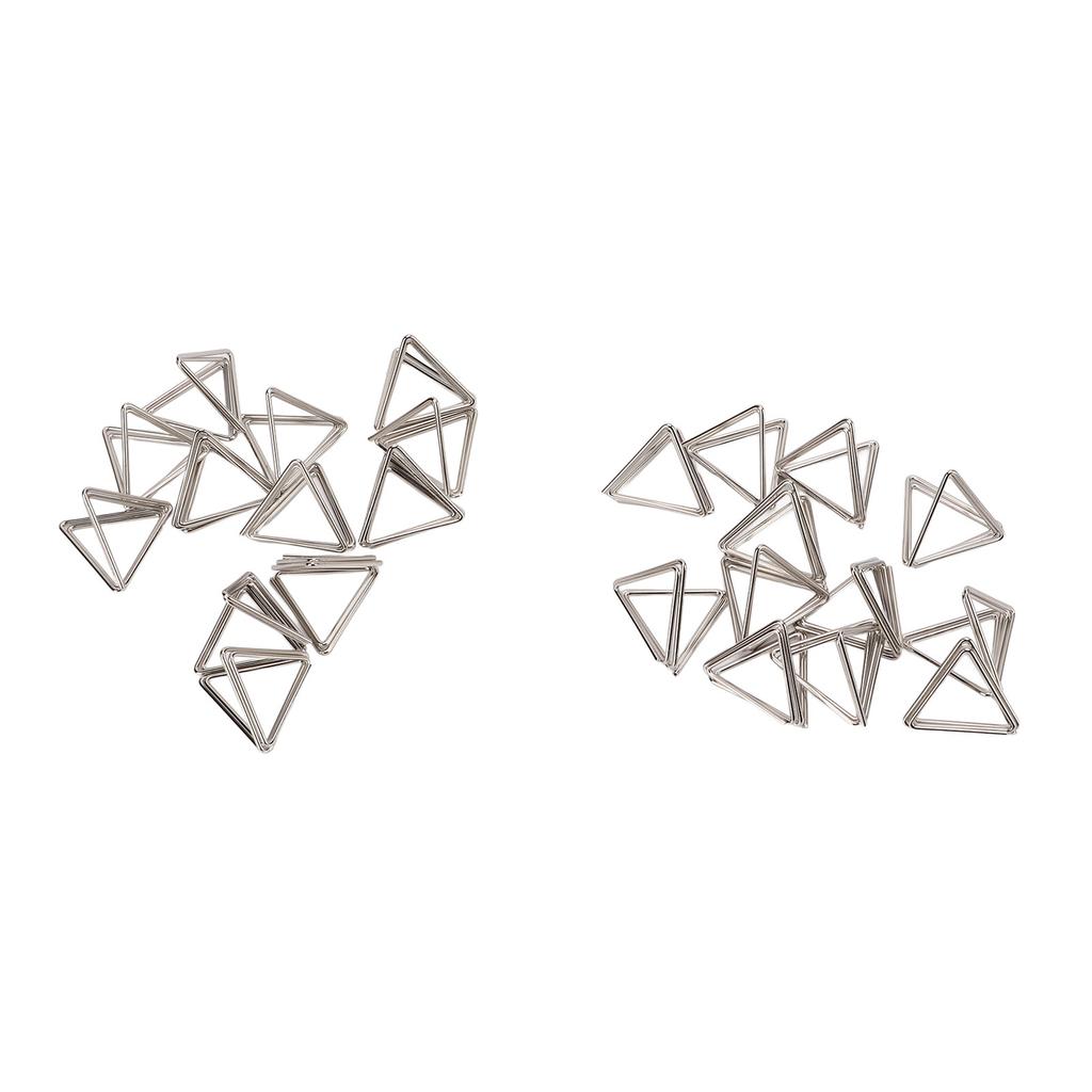 24 Pcs Card Clip Holder Triangular Simple Stylish Lightweight Portable Card Clips for Office File